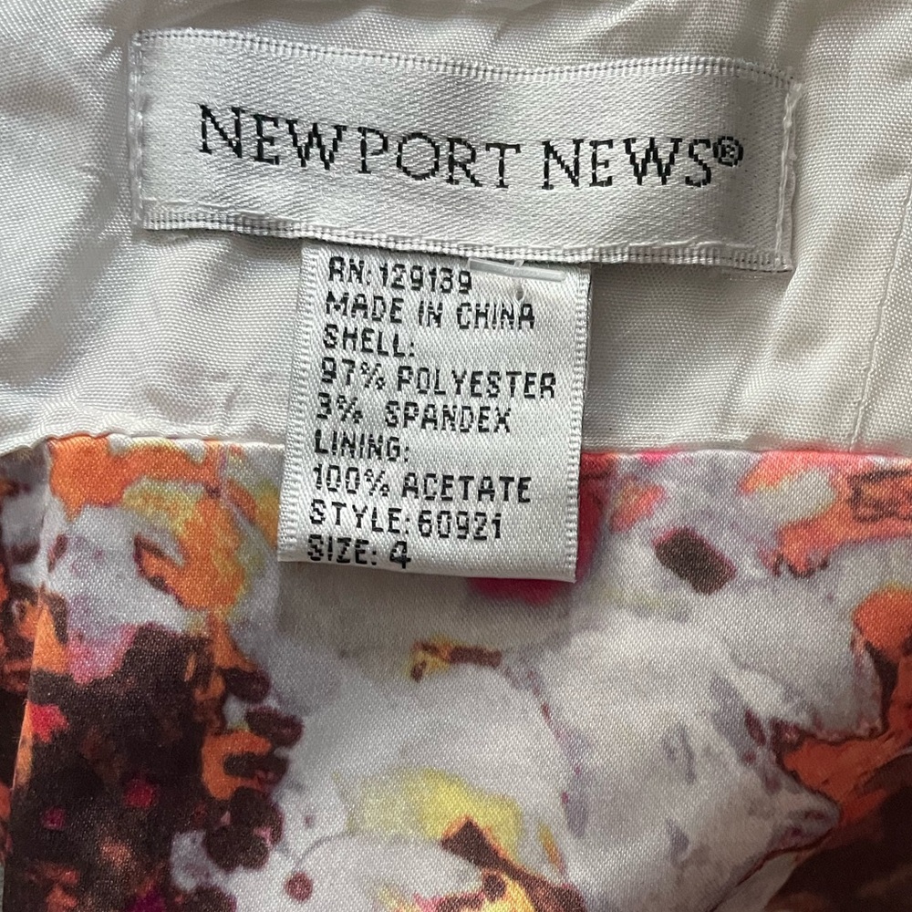 Like New Newport News Strapless Corsage Dress - Picture 4 of 4